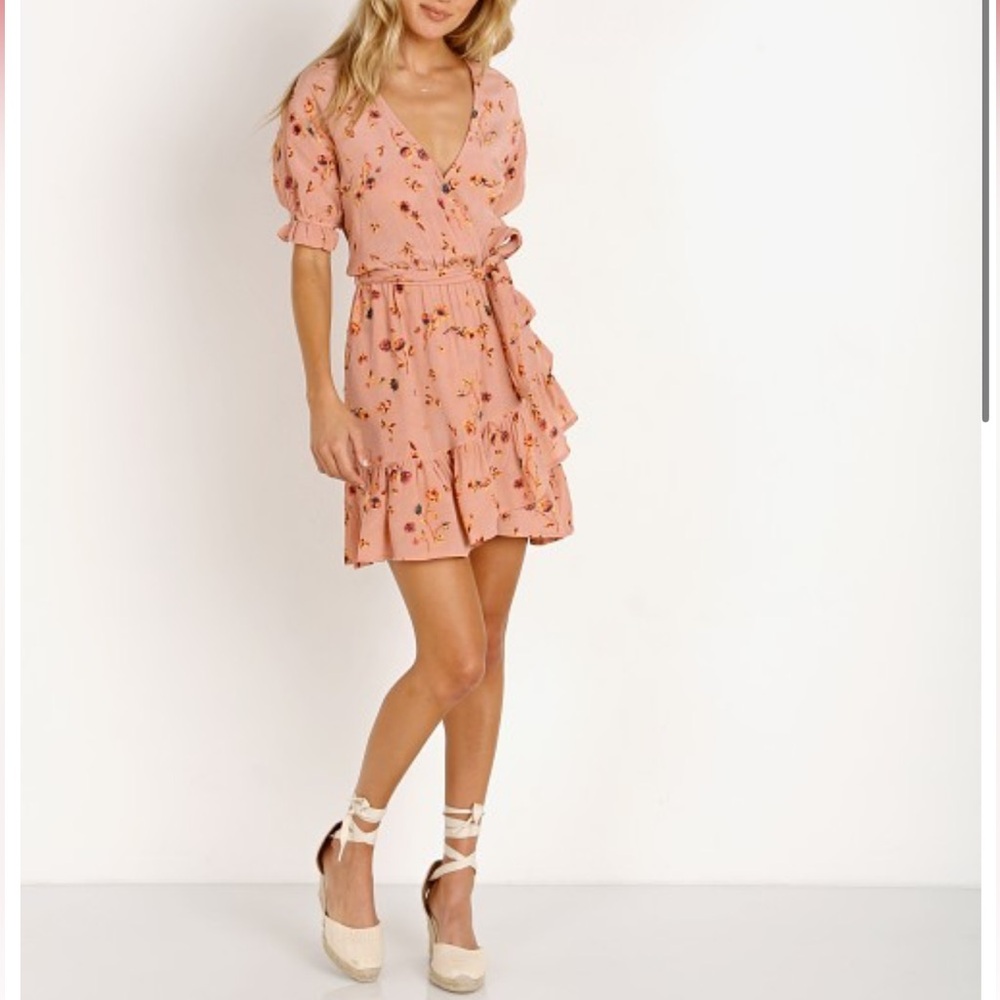 Faithfull the Brand Pink Floral  Dress
